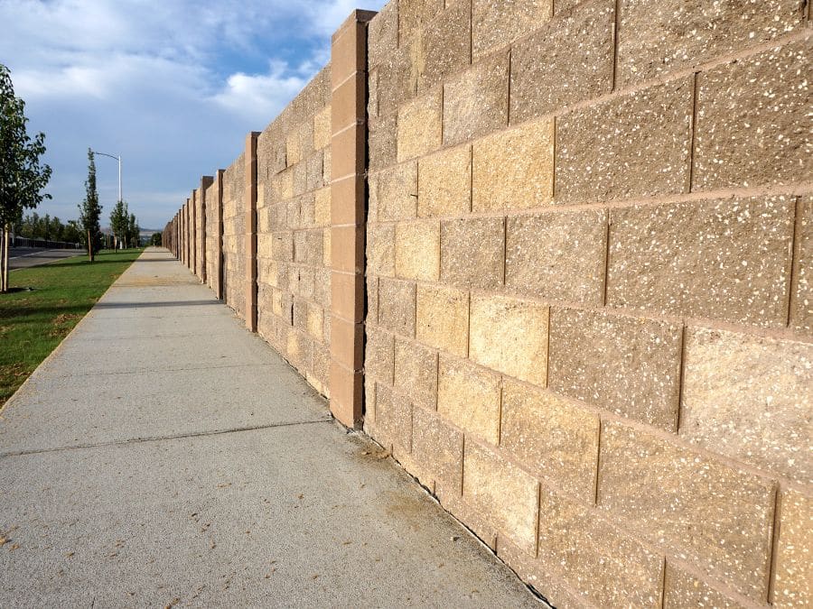 Block Wall Construction From BMPC Concrete