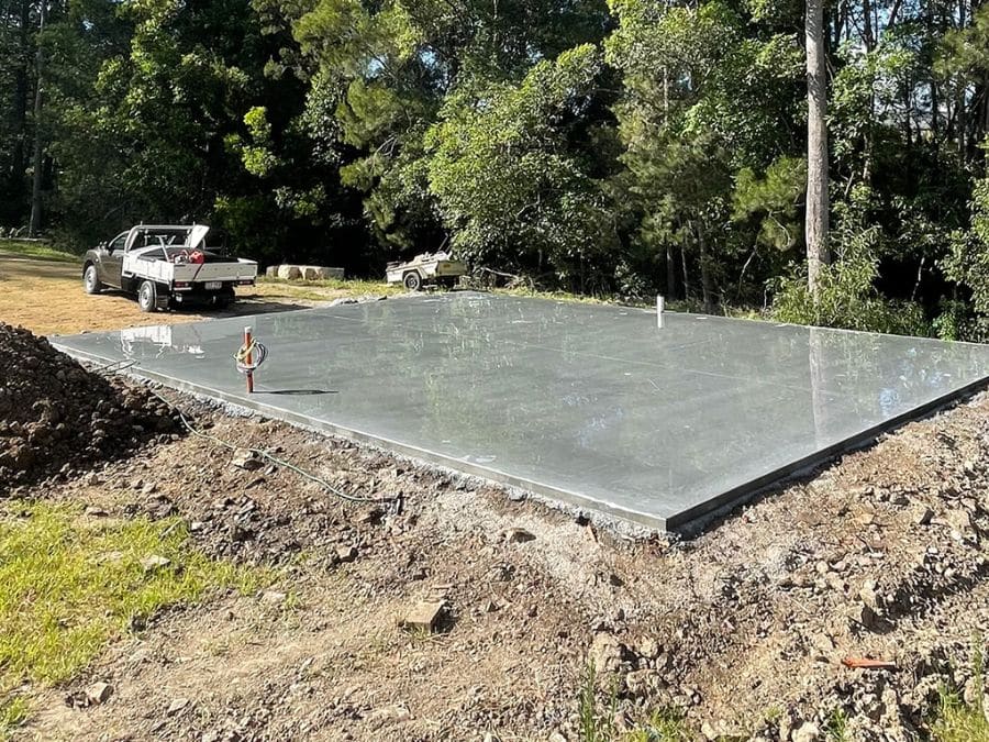 Shed Slab From BMPC Concrete